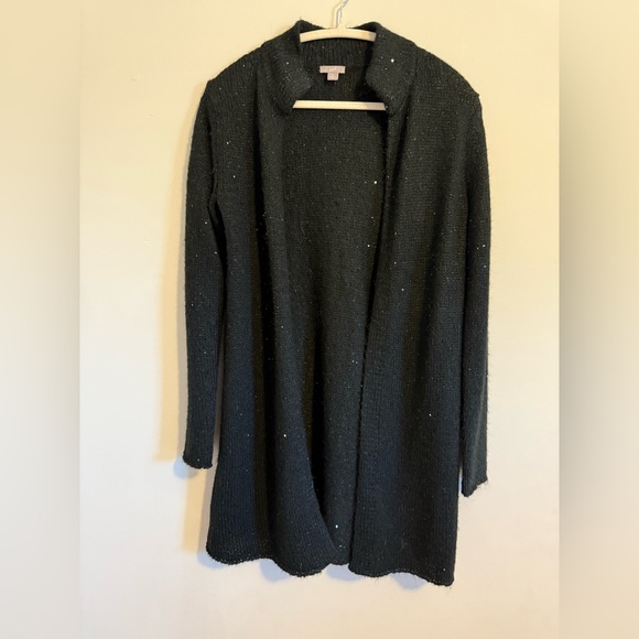 J. Jill Mohair Sparkly Black Jacket Size S - Picture 5 of 9